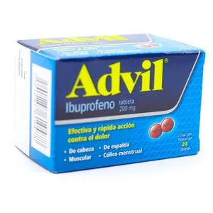 Oferta de Advil Tabletas 200mg con 24 Piezas por $79 en Farmacias de Apoyo