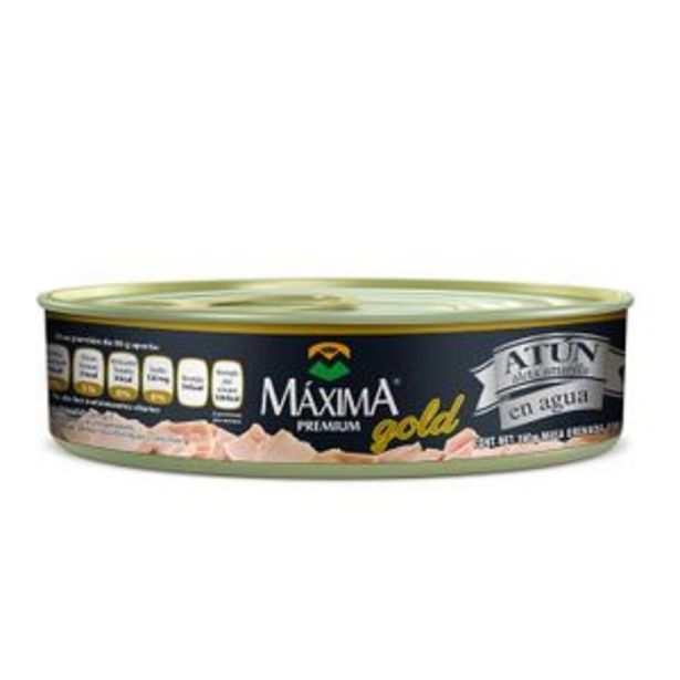 Oferta de Atún agua lomo MAXIMA p gold 140 gr por $17.4