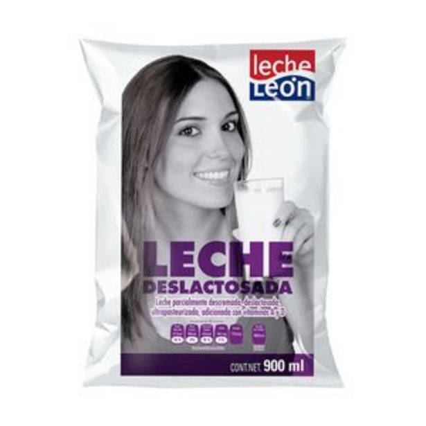Oferta de Leche León deslactosada bolsa 900 ml por $16.7