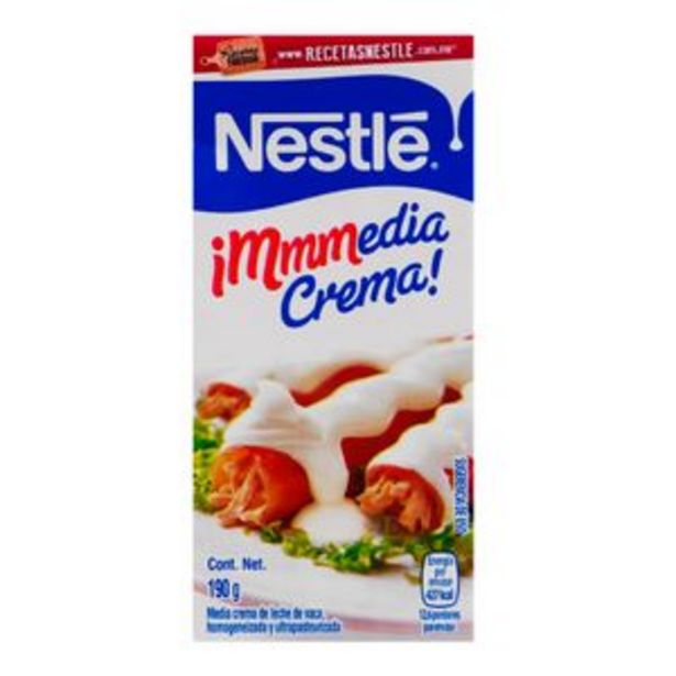 Oferta de Media crema Nestle 190 ml por $12.6