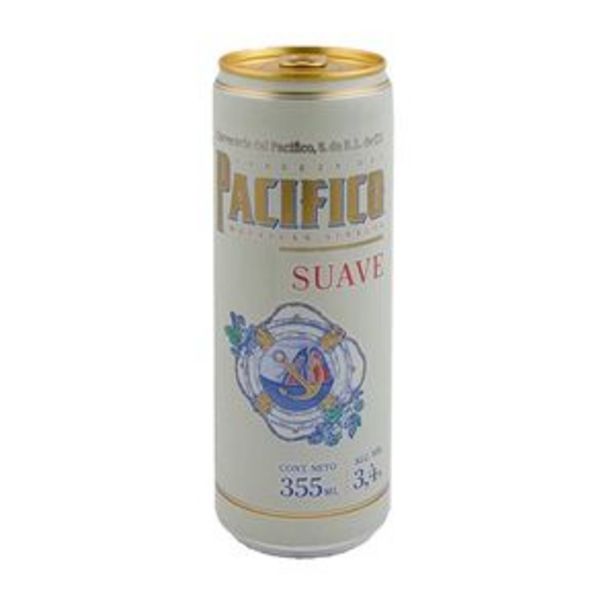 Oferta de Cerveza Pacifico suave bote 355ml por $17.6