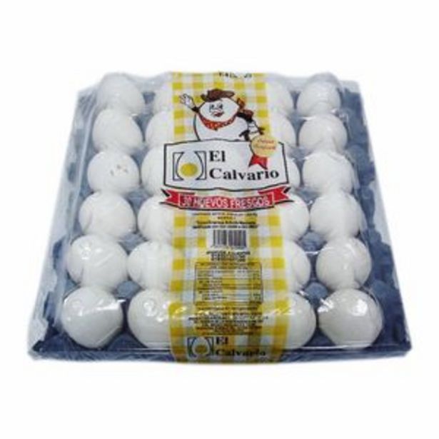 Oferta de Huevo blanco calvario con 30 piezas por $67.7