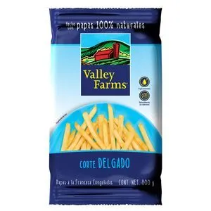 Oferta de Papas Valley farms corte delgado 800g por $89.1 en La gran bodega
