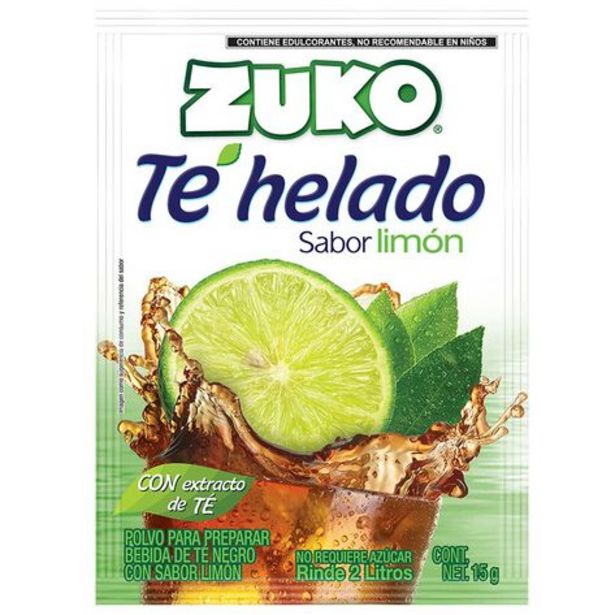 Oferta de Concentrado Zuko Té Negro Limon 15 Gr por $4.25