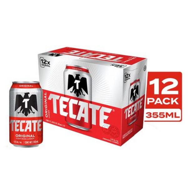 Oferta de Cerveza Tecate Original Lata 12 Pack 355 ml por $145