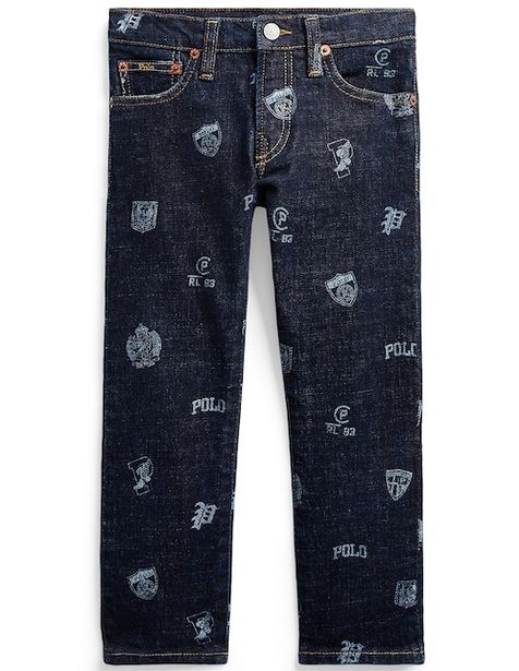 Oferta de Jeans skinny Polo Ralph Lauren denim corte regular fit para ni&ntilde;o por $549.5