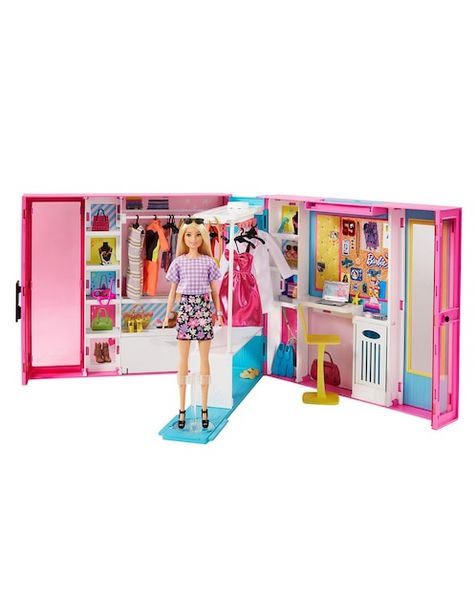 Oferta de Set Closet de Ensue&ntilde;o Barbie Fashionistas por $1210.3