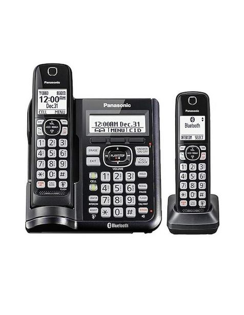 Oferta de Telefono Inalambrico Panasonic KX-TGF572S 2 Auriculares Black (Reacondicionado Certificado) por $1590