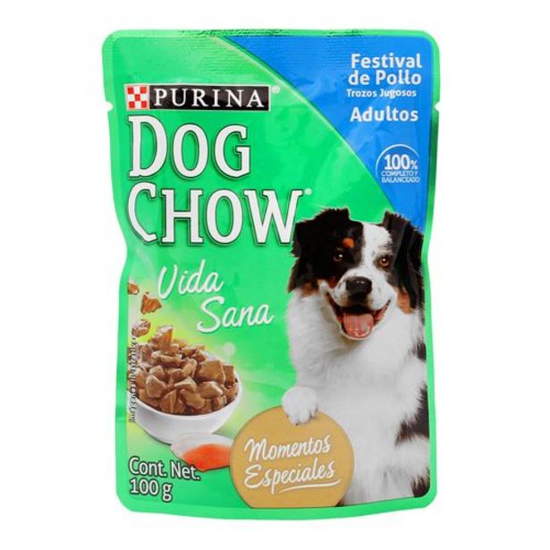 Oferta de Alimento Dog Chow 100 Grs Pollo - Dog Chow por $9.5 en Surti Tienda