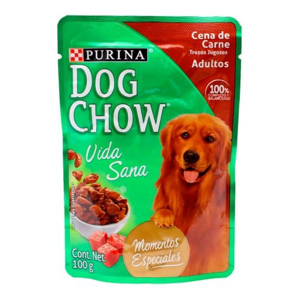 Oferta de Alimento Dog Chow 100 Grs Cena Carne - Dog Chow por $9.5 en Surti Tienda
