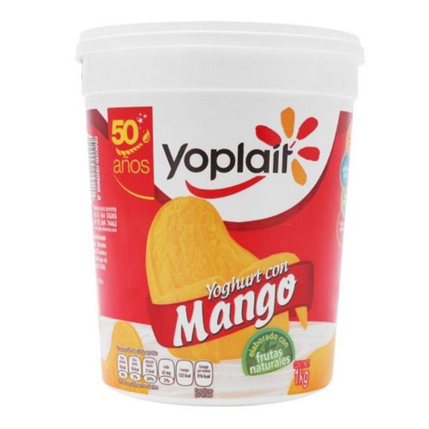 Oferta de Yoghurt Yoplait Mango 1Kg - Yoplait por $34.2