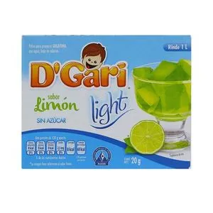 Oferta de Gelatina D Gari Light Limon 20grs - D Gari por $11.7 en Surti Tienda