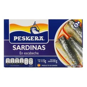 Oferta de Sardina Peskera 115Gr Escabeche - Peskera por $45.7 en Surti Tienda