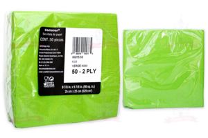 Oferta de SERVILLETA COCTEL VERDE KIWI 12/50 AMSCAN por $34.5 en El Castillo del Dulce