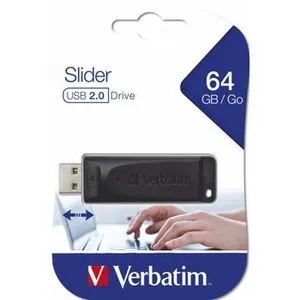 Oferta de Memoria USB Verbatim Slider 64GB por $129 en OfficeMax