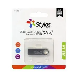 Oferta de Memoria USB Stylos ST100 32GB 2.0 Metálica por $139 en OfficeMax