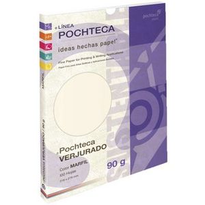 Oferta de Papel Verjurado Tamaño Carta Pochteca 100 hojas Marfil por $199 en OfficeMax