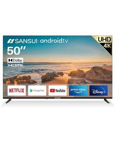 Oferta de Pantalla Sansui LED de 50 pulgadas 4K/Ultra HD SMX50V1UA con Android TV por $9199 en Suburbia