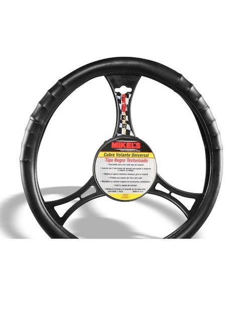 Oferta de Cubre volante texturizado Mikel's negro por $129