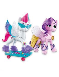 Oferta de Figuras My Little Pony: A New Generation Petals y Zipp Storm por $74.87 en Suburbia