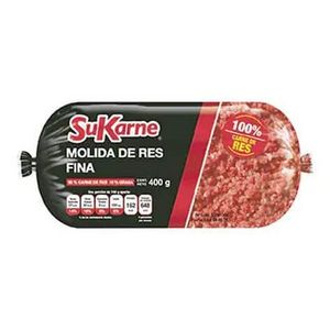 Oferta de Molida de res SuKarne 90-10 fina 400 g por $82.9 en Soriana Mercado