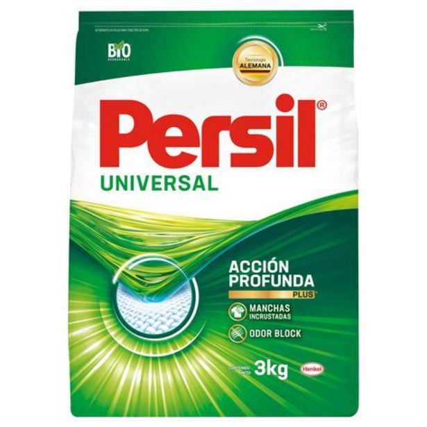 Oferta de Detergente en Polvo para Ropa Persil 3 kg por $95 en Mega Soriana