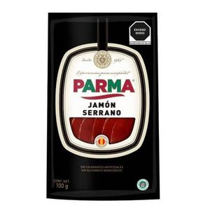 Oferta de Jamón serrano Parma 100 g por $89.9 en Soriana Súper