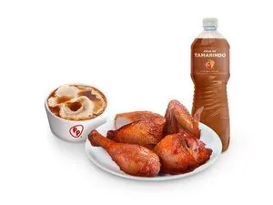 Oferta de 5 piezas de pollo + acompañamiento + bebida individual por $195 en El Pollo Pepe