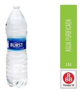 Oferta de Agua Natural Burst 1.5 Litros por $5.5 en Tiendas 3B