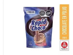 Oferta de Chocolate En Polvo Rapid Choco, 250 G por $15 en Tiendas 3B