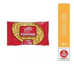 Oferta de Pasta Codo Fontina por $6 en Tiendas 3B