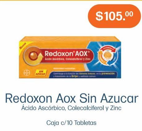 Oferta de REDOXON AOX NARANJA S AZUC CAJ TAB C/10 por $105