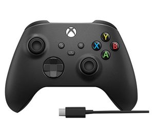 Oferta de Control Para Video Juego Xbox INALAMBRICO CON CABLE USB Negro por $1429 en VIU