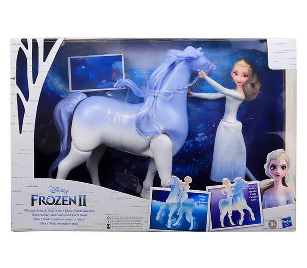 Oferta de Frozen II Elsa y Nokk Hasbro E6716 Aventuras En Mar y Tierra por $1539