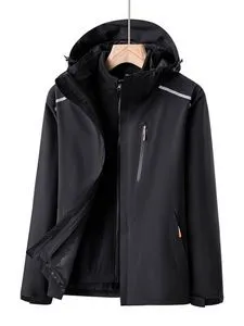 Oferta de Hombres Cazadora deportiva con cremallera con capucha con forro polar por $787 en SHEIN