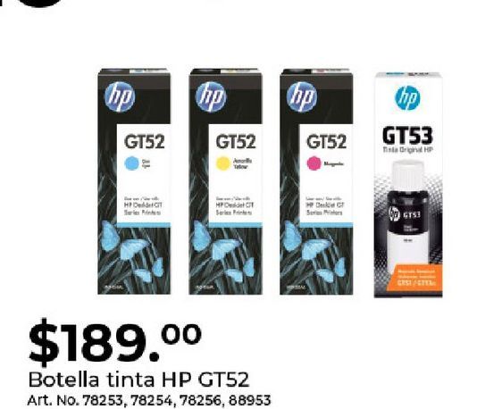 Oferta de Tinta impresora Inkjet HP por $189