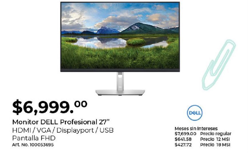 Oferta de Monitor led Dell por $6999
