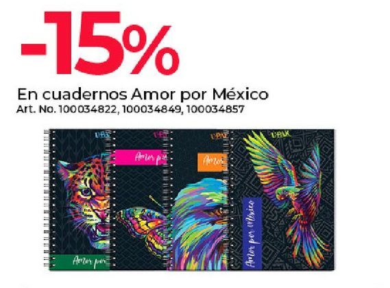Oferta de Cuadernos amor por mexico por 