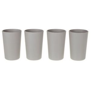 Oferta de Vasos de polipropileno Simply Essential™ Wheatgrass color gris por $198 en Bed Bath & Beyond