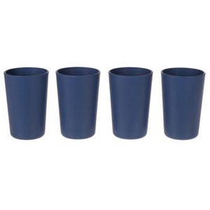 Oferta de Vasos de polipropileno Simply Essential™ Wheatgrass color azul marino por $198 en Bed Bath & Beyond