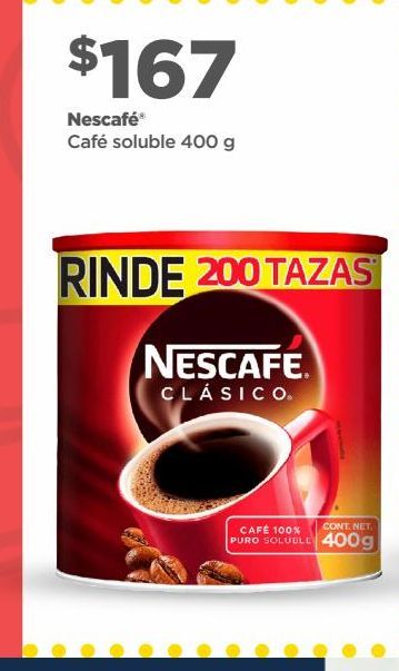 Oferta de Café soluble Nescafé por $167