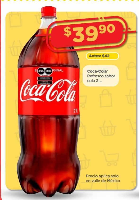 Oferta de Refrescos Coca Cola por $39.9