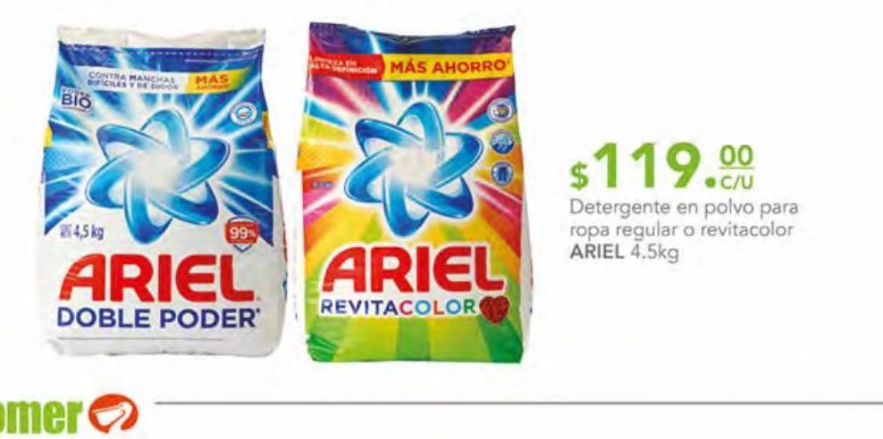 Oferta de Detergente en polvo Ariel por $119