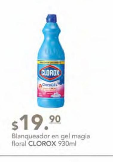 Oferta de Cloro Clorox por $19.9