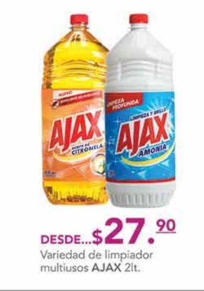 Oferta de Limpiador multiusos AJAX 2L desde... por $27.9