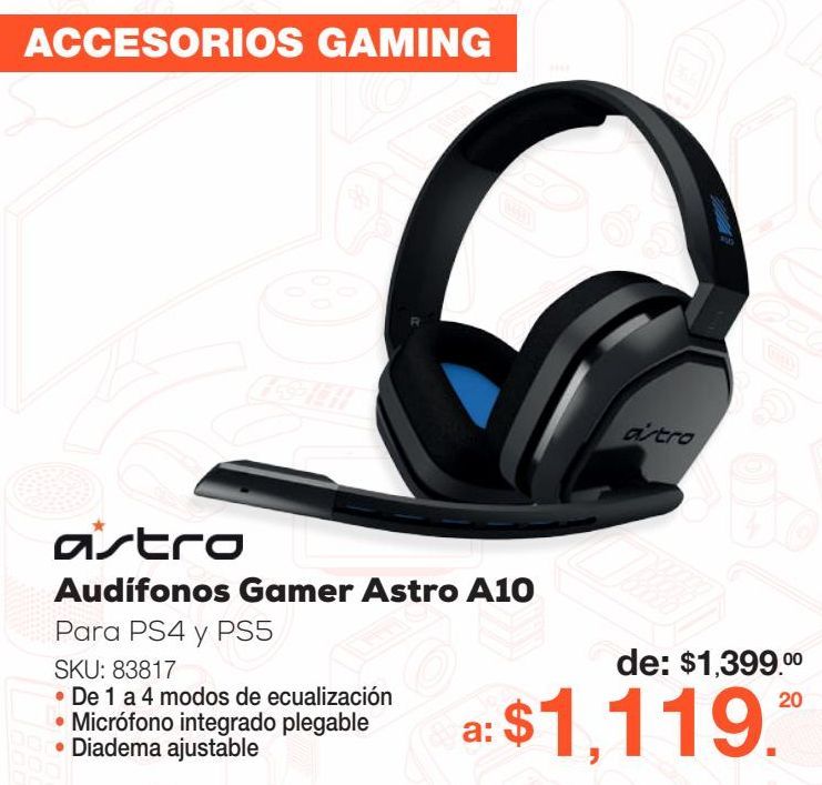 Oferta de Audífonos Gamer Astro A10  por $1119
