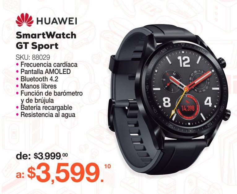 Oferta de Smartwatch GT sport huawei por $3599