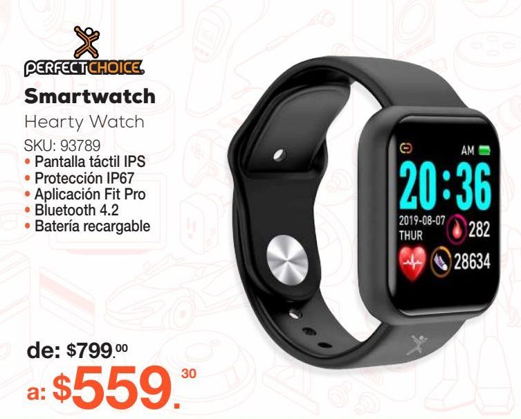 Oferta de Smartwatch Hearty watch perfect choice por $559