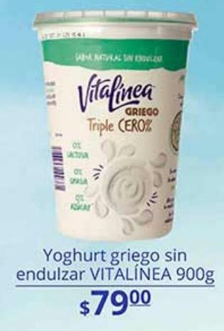 Oferta de Yoghurt griego sin endulzar Vitalinea 900g por $79