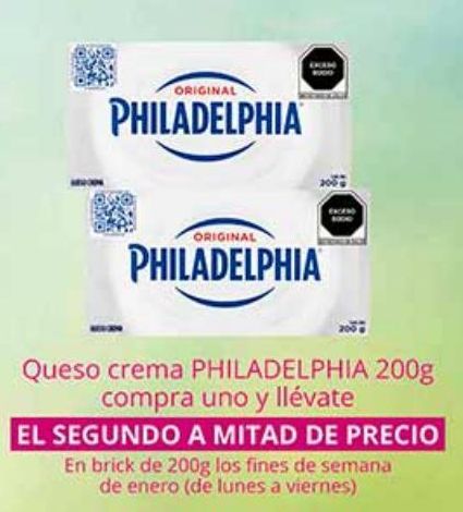 Oferta de Queso crema Philadelphia 200g por 